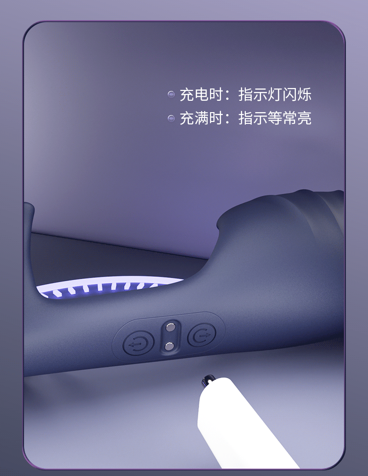 Silicone Anal Plug Vibrator with Button Control, 180 mm Prostate Massager for Men — detail image 27