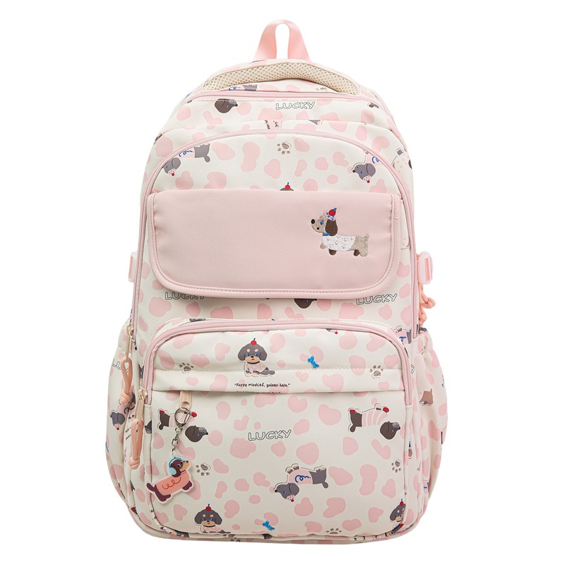 Nueva mochila escolar de alto valor para estudiantes de niña, mochila para estudiantes de secundaria, impresión para estudiantes de primaria, mochila de gran capacidad para estudiantes de secundaria