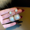 Advanced retro fashionable earrings from pearl, 2021 years, bright catchy style, high-quality style, light luxury style