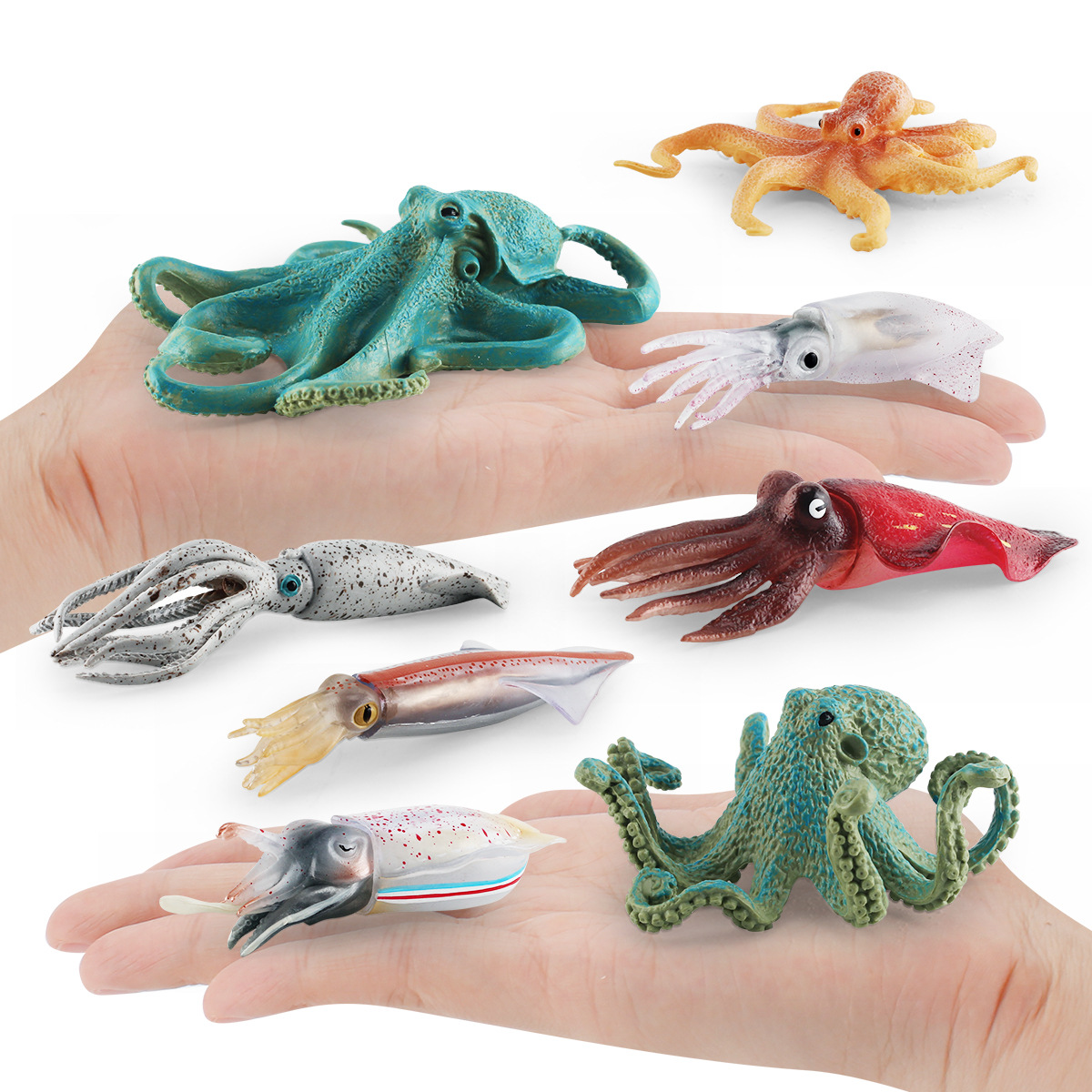 Simulación transfronteriza animal marino calamar flecha piedra pulpo calamar submarino biológico decoración estática adornos