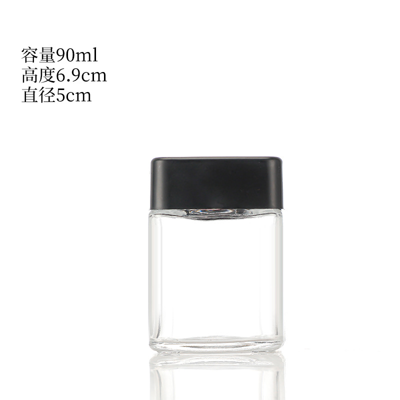90ml; transparente; vidrio