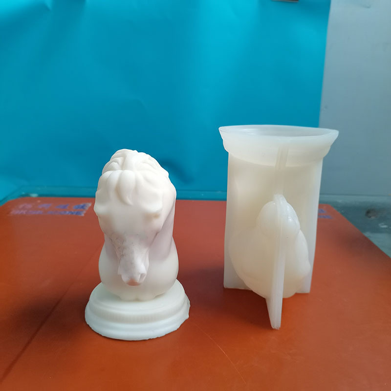 DIY馬蠟燭硅膠模具 個性動物馬石膏蠟燭蛋糕裝飾擺件BK8217