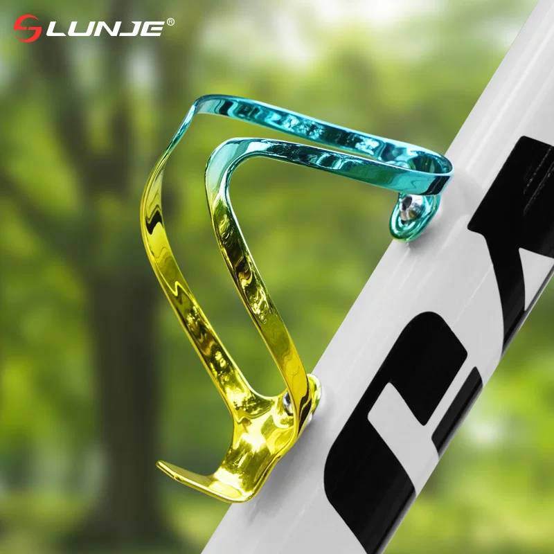Water bottle, bottle holder, metal golden water, road mountain glass holder, equipment for cycling, bicycle accessories, aluminum alloy