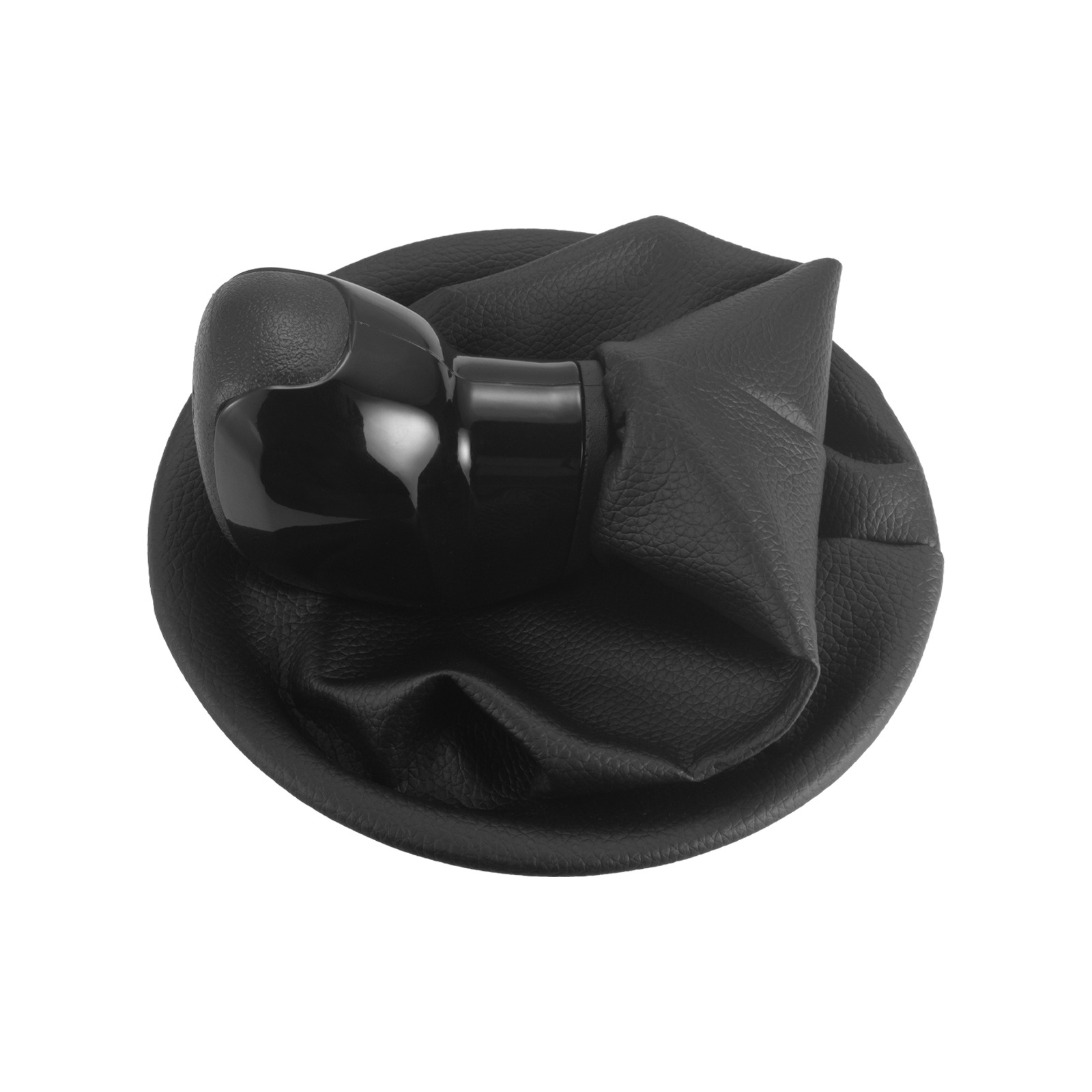 Applicable to Peugeot and Citroen car gear shift knobs, this is a one-piece dust cover for the gear shift head, available in black, and serves as a replacement gear shift knob accessory