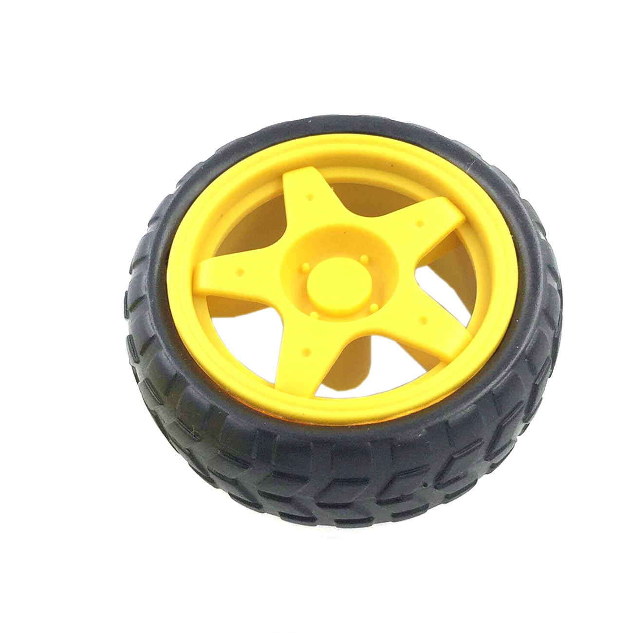 Rubber wheel/robot/tracking and line following car parts Smart car Tire Chassis wheel 40g