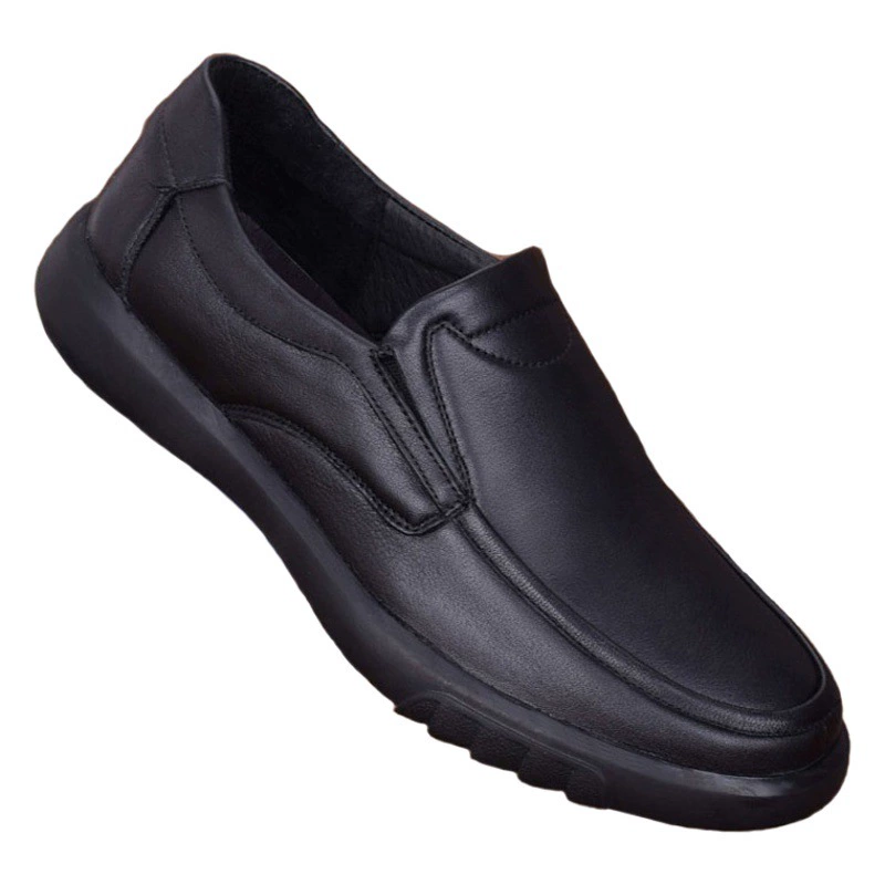 Новая повседневная кожаная обувь из воловьей кожи, мужская обувь для пап, кожаная стопа, нескользящая кожаная обувь с мягкой подошвой, Мужская фабрика