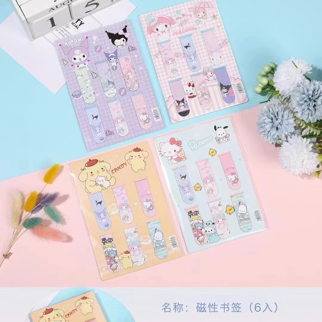 New bookmark [Sanrio] 1 board 6 pieces