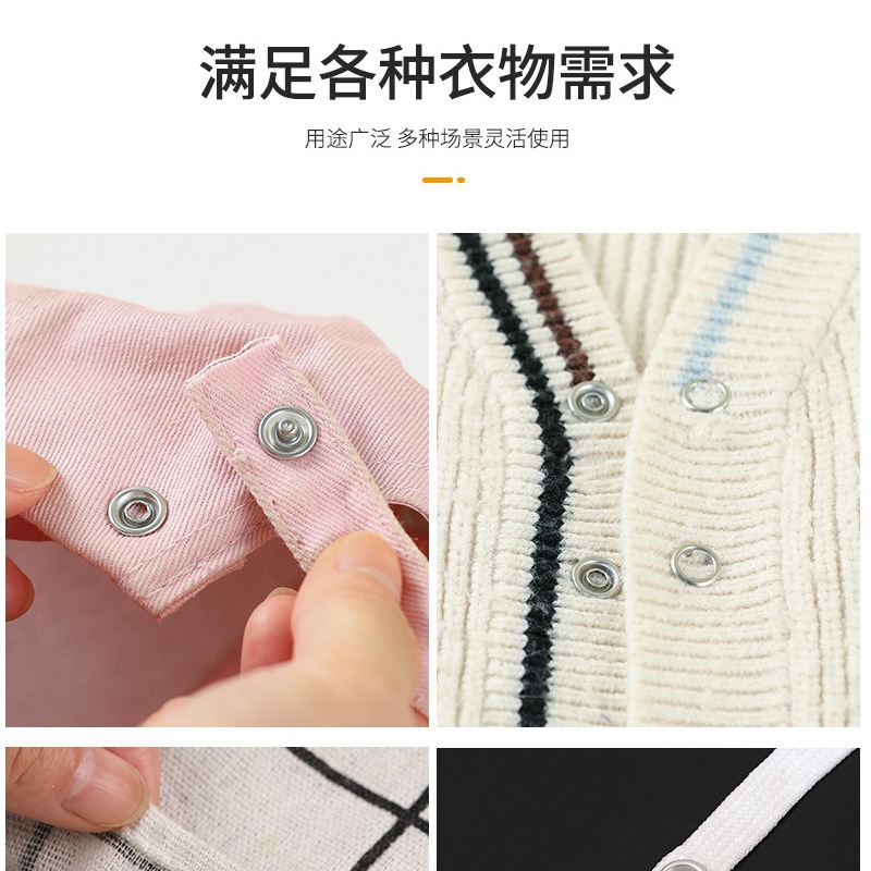 Juego de hebilla de cinco garras para comercio exterior, hebilla oculta invisible, hebilla de pata sin costura, herramienta de instalación, alicates de presión manual, alicates universales