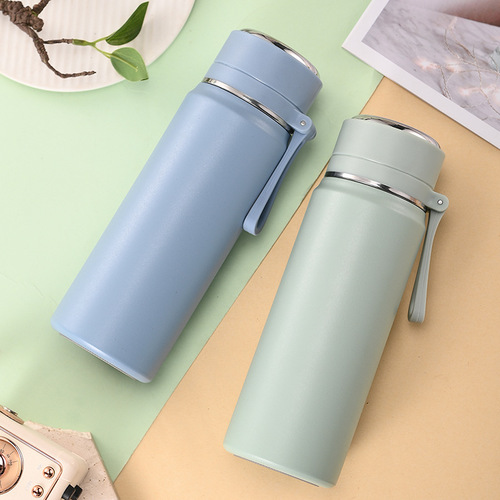 Insulated cup 316 stainless steel food-grade water bottle high-end tea separation cup large capacity portable simple women