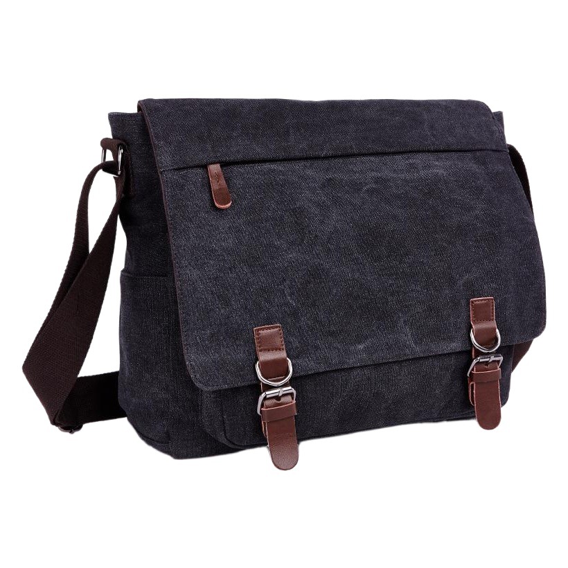 Men's Shoulder Bag, New Korean Style Versatile Canvas Bag, Practical Business Computer Bag