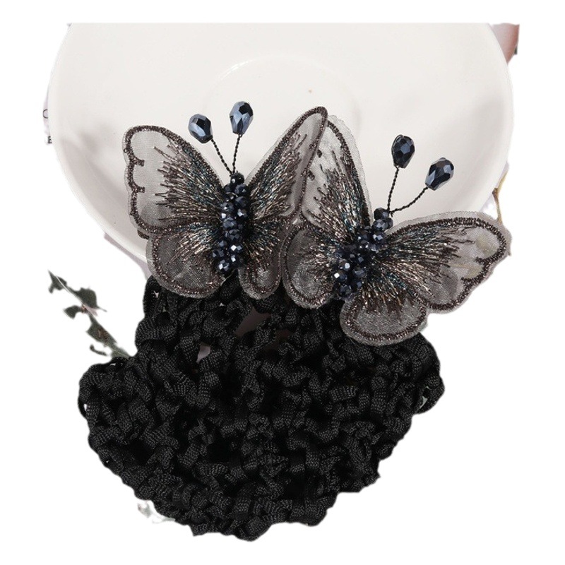 2023 nueva moda pelo roto artefacto pelo neto horquilla Cola de Caballo clip elegante retro francés mariposa horizontal Chuck clip superior