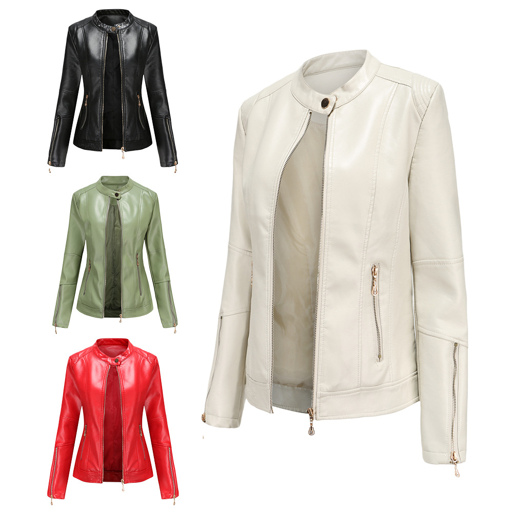 Veste cuir femme en PU - Ref 3447592 Image 1