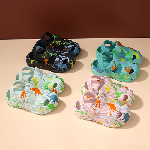 Summer Main Push Children Slippers Outdoor Leisure Middle Children Cartoon Cute Unisex Children Sandals Casual Matchable