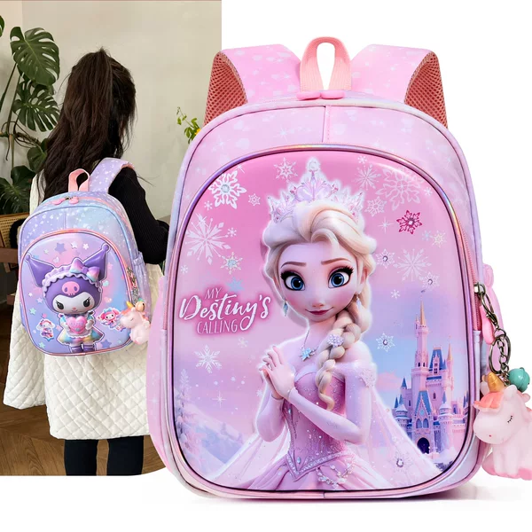 Children's Schoolbags, Cute Cartoon Kindergarten Schoolbags, Baby Girl's Burden-Reducing Backpack, First Grade Primary School Student's Schoolbag