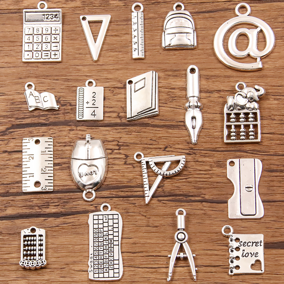 (Cross-border trading), creative jewelry, teaching accessories, backpack, ruler, stationery, pendant, DIY