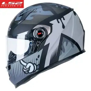 Motorcycle Helmet Headset — Helmet Ls2 Motorcycle Helmet for - ff358-matte-blackgrey-ink-l