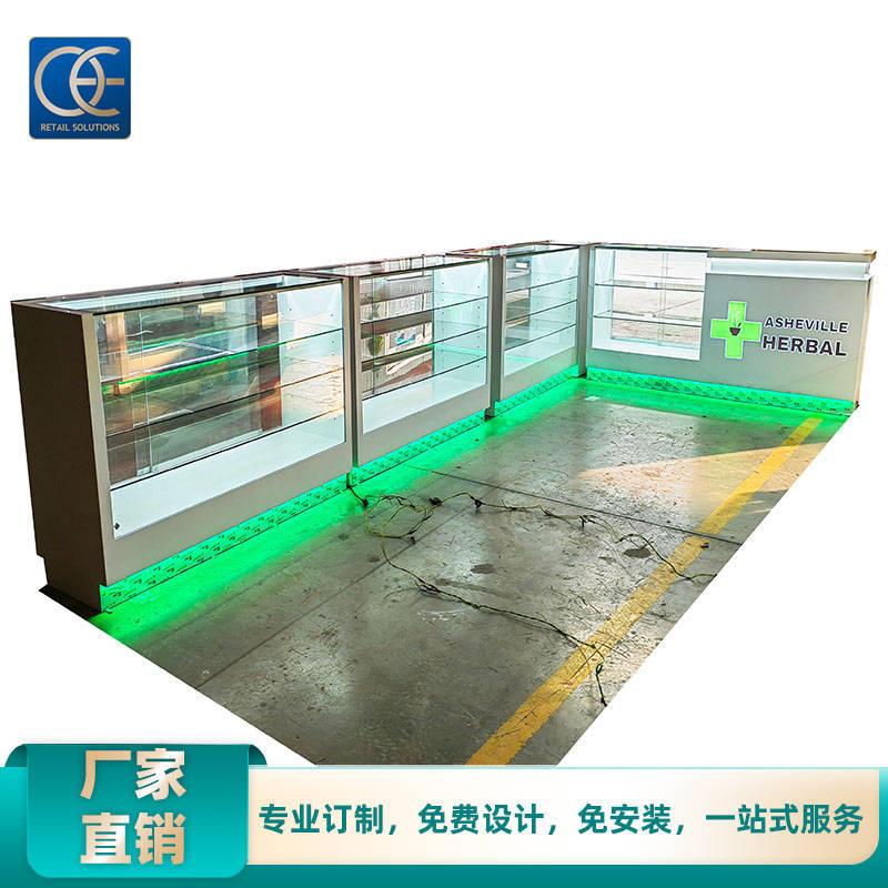 北美烟柜台烟草展示柜 商场便利店亚克力多层玻璃柜卷烟展柜厂家