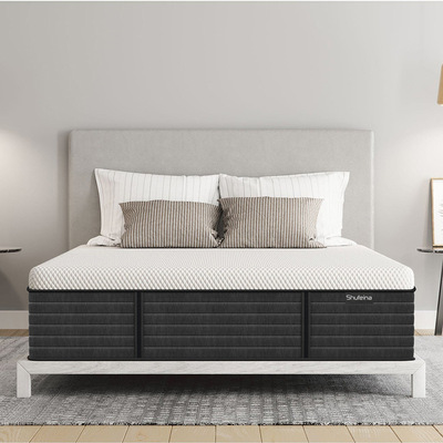 出口凝胶记忆棉床垫天然黄麻床垫独立袋装弹簧可拆洗工厂直销价