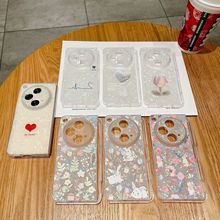 新款适用OPPOFind N3左右翻手机保护壳折屏叠爱心华为MATEX3贝壳