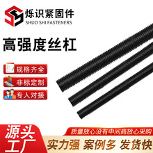 高强度丝杆氧化发黑全螺纹螺柱10.9级全扣梯形丝杆全扣丝牙条