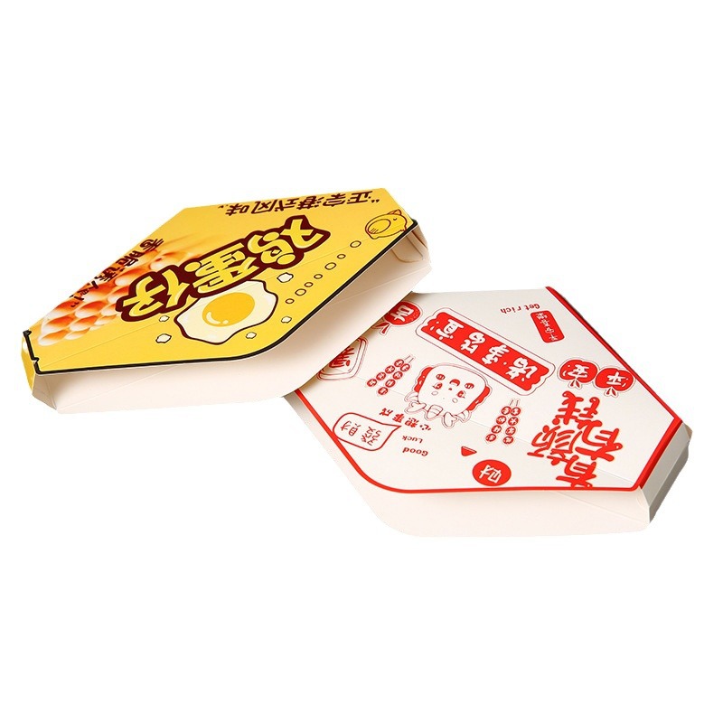 Comida para llevar personalizada, pasta explosiva, caja de embalaje de huevo estilo Hong Kong al por mayor, nuevo libro rojo, caja de embalaje para hornear
