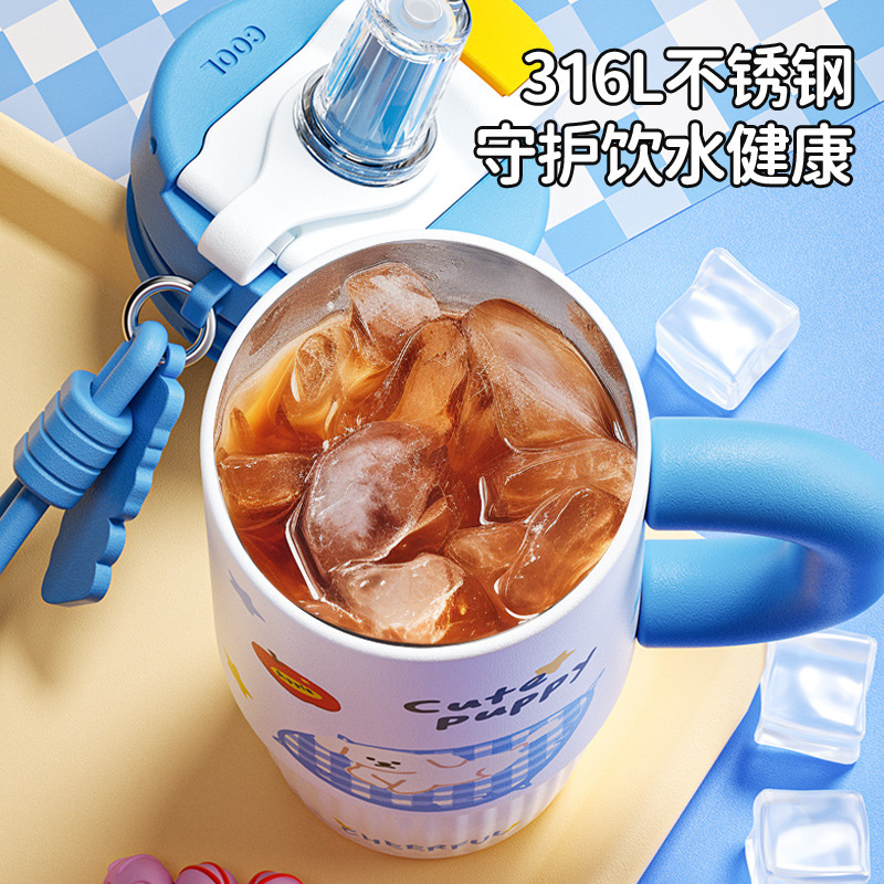 保温杯大容量男女生巨无霸大号车载陶瓷内胆吸管冰霸水杯子|undefined