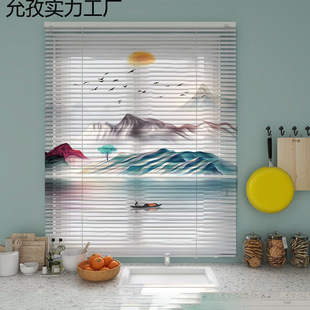 No-Drill Aluminum Blinds Roller Blinds Blackout Bedroom Living Room Sunshade Adjustable Bedroom Bathroom Kitchen Bathroom