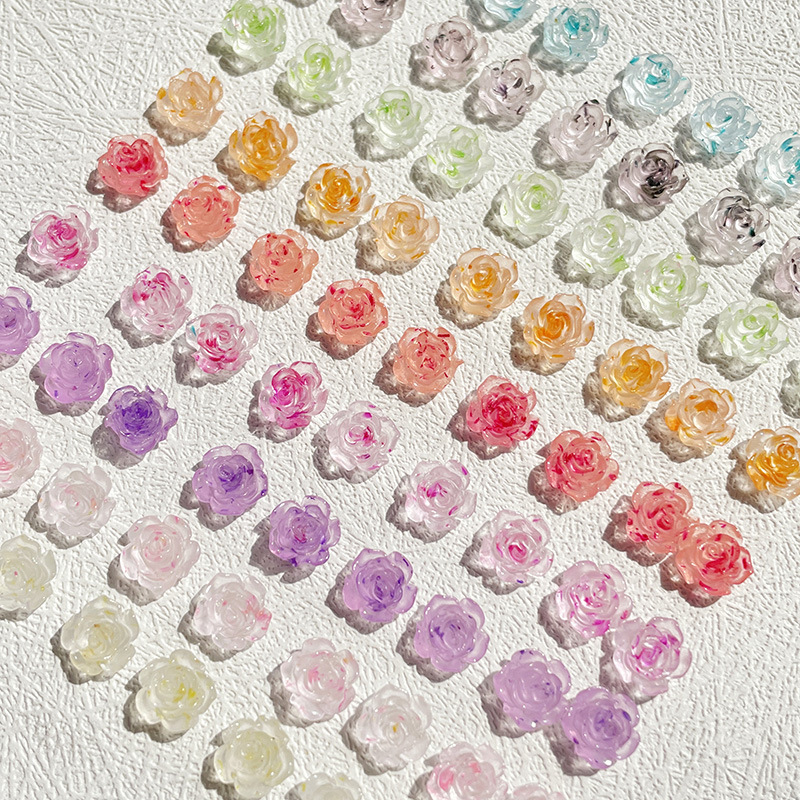 New Dried Flower Luminous Nail Art Mixed Color Black Rose Red Camellia Jewelry Resin Diamond DIY Nail Decoration Wholesale New Dried Flower Luminous Nail Art Mixed Color Black Rose Red Camellia Jewelry Resin Diamond DIY Nail Decoration Wholesale
