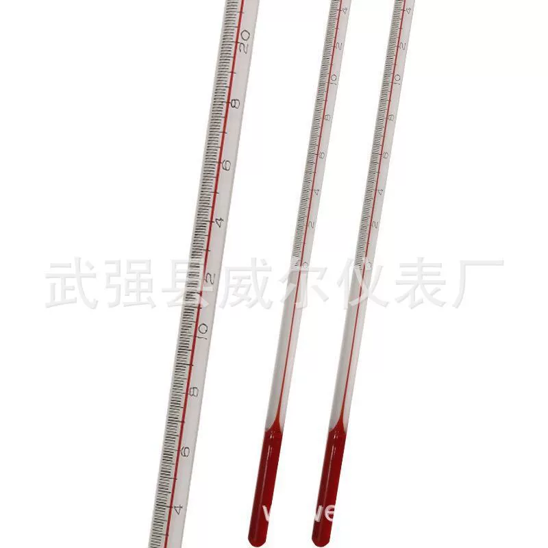Градуированный стеклянный термометр Красной воды Спирт для бытовых промышленных испытаний Красная вода Керосин 0,1/0,2 градуса