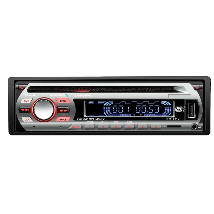 Съемная панель одиночный фиксированный автомобиль Bluetooth DVD Аудио CD-плеер MP3-плеер мобильный телефон Громкая связь USB-накопитель Радио