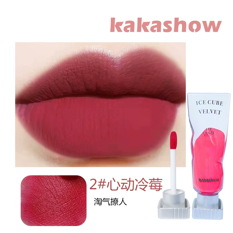 KAKASHOW Прозрачный пигмент лёд кубики, блеск для губ, помада