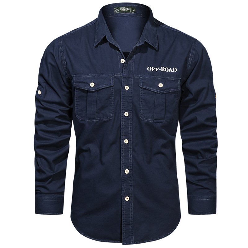 Camisas de hombre chaqueta de primavera y otoño delgada ropa de trabajo transpirable casual ropa de hombre chaqueta de moda de primavera y otoño chaqueta