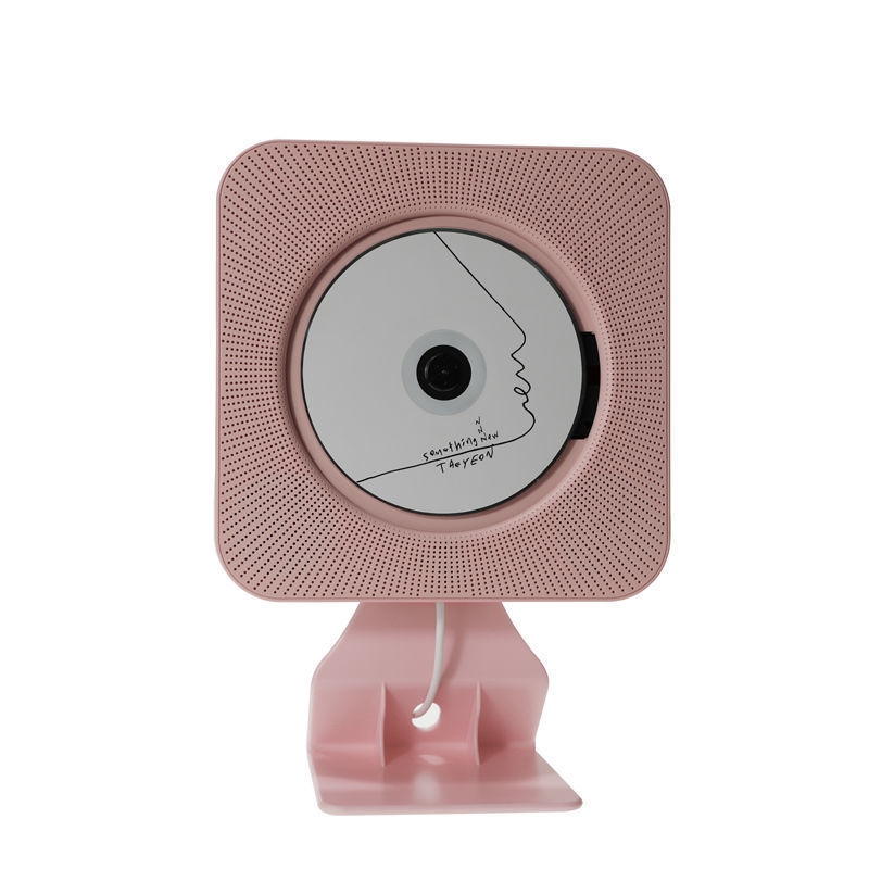 Upgraded CD player with screen, coral pink + special stand