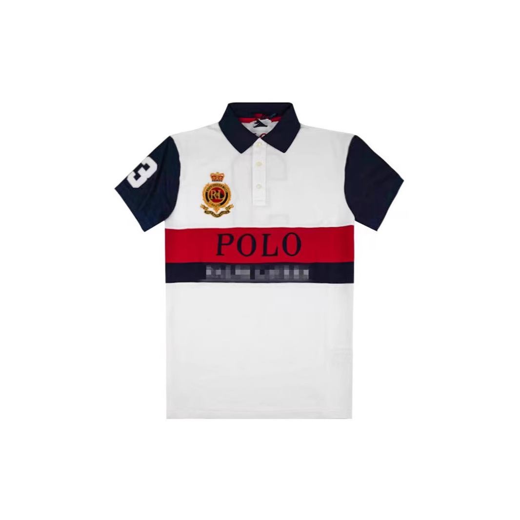 Polo solapa el mismo estilo todo-fósforo nuevo estilo simple hombres y mujeres manga corta verano
