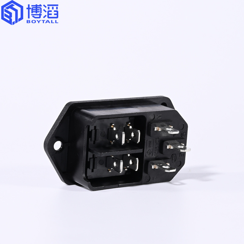 Bota Factory-Direct C14 Letter 'C' Plug with Switch AC Power Outlet PSE Certified Two-in-One Appliance Socket
