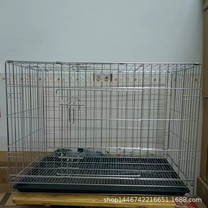 Клетка для собак Jia из нержавеющей стали, складная клетка для кошек, клетка для собак, большая клетка для собак Teddy Bichon, прочный продукт, цельная часть