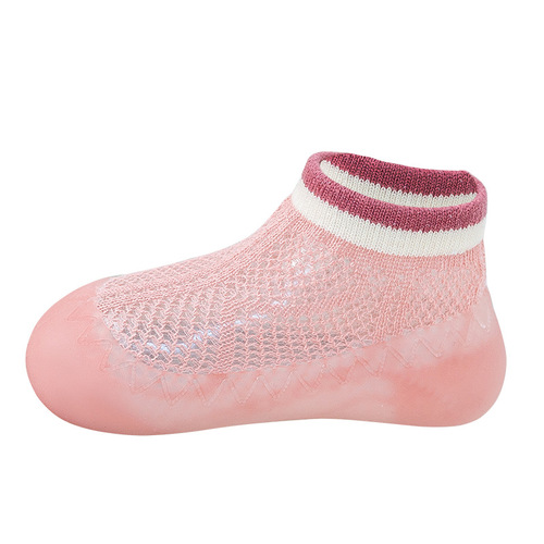 Children's mesh anti-mosquito socks and shoes, baby summer, baby anti-slip floor socks, infant learning to walk shoes and socks, soft soles