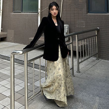 特价清仓/印花裙裤春夏2025新款设计感a字显瘦百搭休闲裤裙不退不