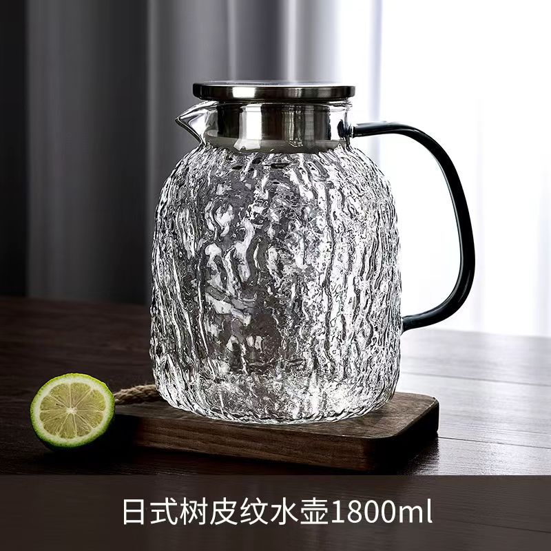 Vidrio resistente al calor hervidor de agua fría de árbol casero hervidor de agua fría taza de sala de estar de gran capacidad hervidor de vidrio hervidor de té taza de agua