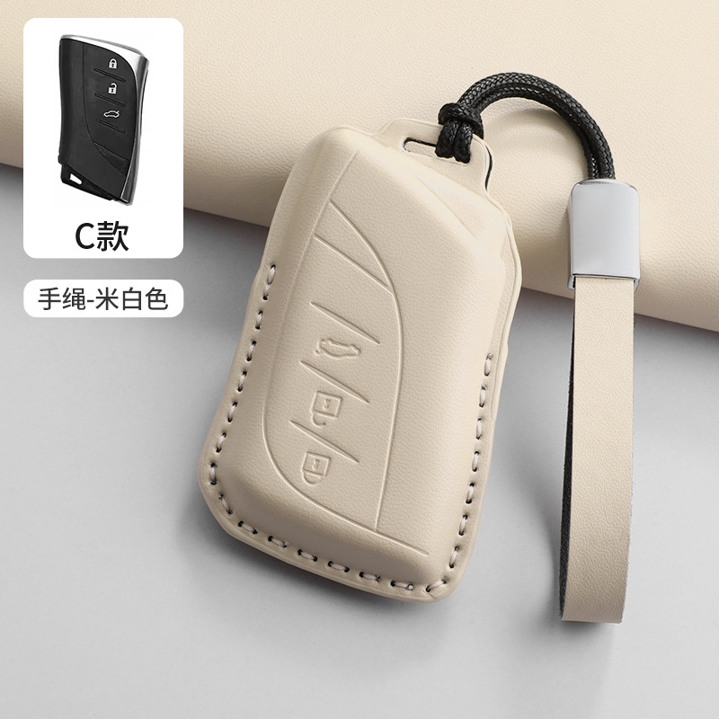 (C 스타일 오프화이트 + 가죽끈)