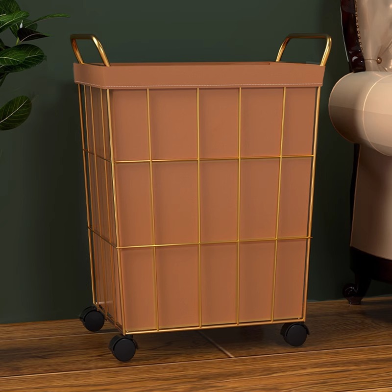 Dirty Clothes Basket Laundry Basket Household Clothes Toy Dirty Clothes Storage Basket Japanese-style Iron Bedroom Dirty Clothes Bucket Dirty Clothes Basket