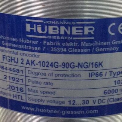 JOHANNES HUBNER编码器FGHJ40K-1024G-90G-NG/20P先咨询再订期货