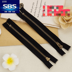 Sbs金属ファスナー3 #4 # 青古銅閉鎖尾バネ頭ジーンズ工装ズボン銅ファスナー黒卸売り