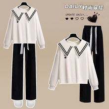 春秋季中学生少女学院风休闲两件套初中生卫衣运动套装高中生秋装