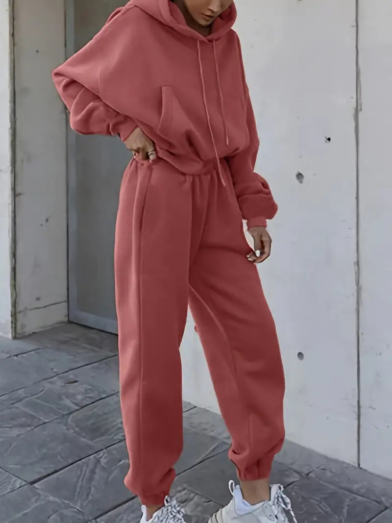 Damen Sweatshirt Und Jogginghose Set Für Sport Und Freizeit_voghion.com