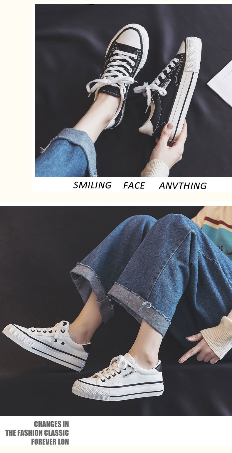 Thick soled canvas for women 2024 new breathable ulzzang versatile board summer Instagram trendy small black shoes_voghion.com