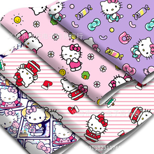 50X135CM��ͨ��Kitty������UVӡ��PVC����Ƥ��DIY�����Y,1Yc74177