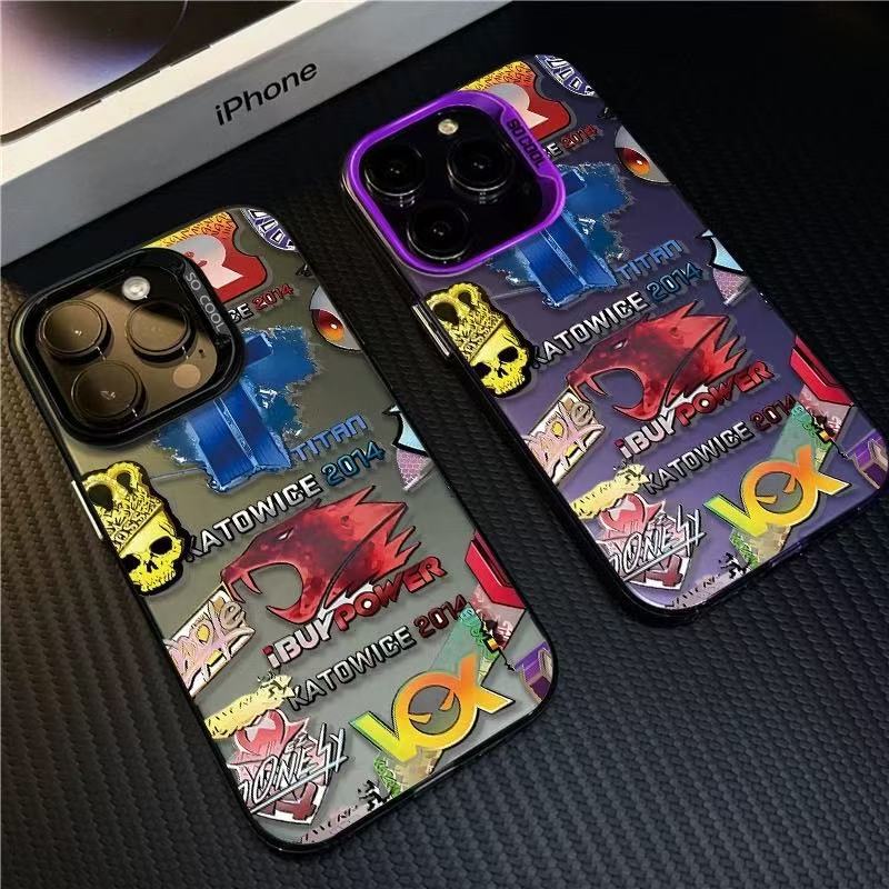 Holographic Titan Csgo Suitable for Apple 17 Luxury iPhone 15 Plus High-End 16 Pro Max Phone Case Trendy