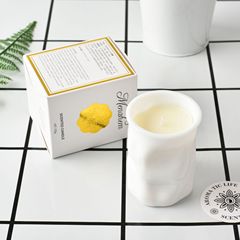 Hand-treaded white jade candle cup, scented candle, smokeless soy wax, hotel bedroom incense, deodorizing, gift set, DIY