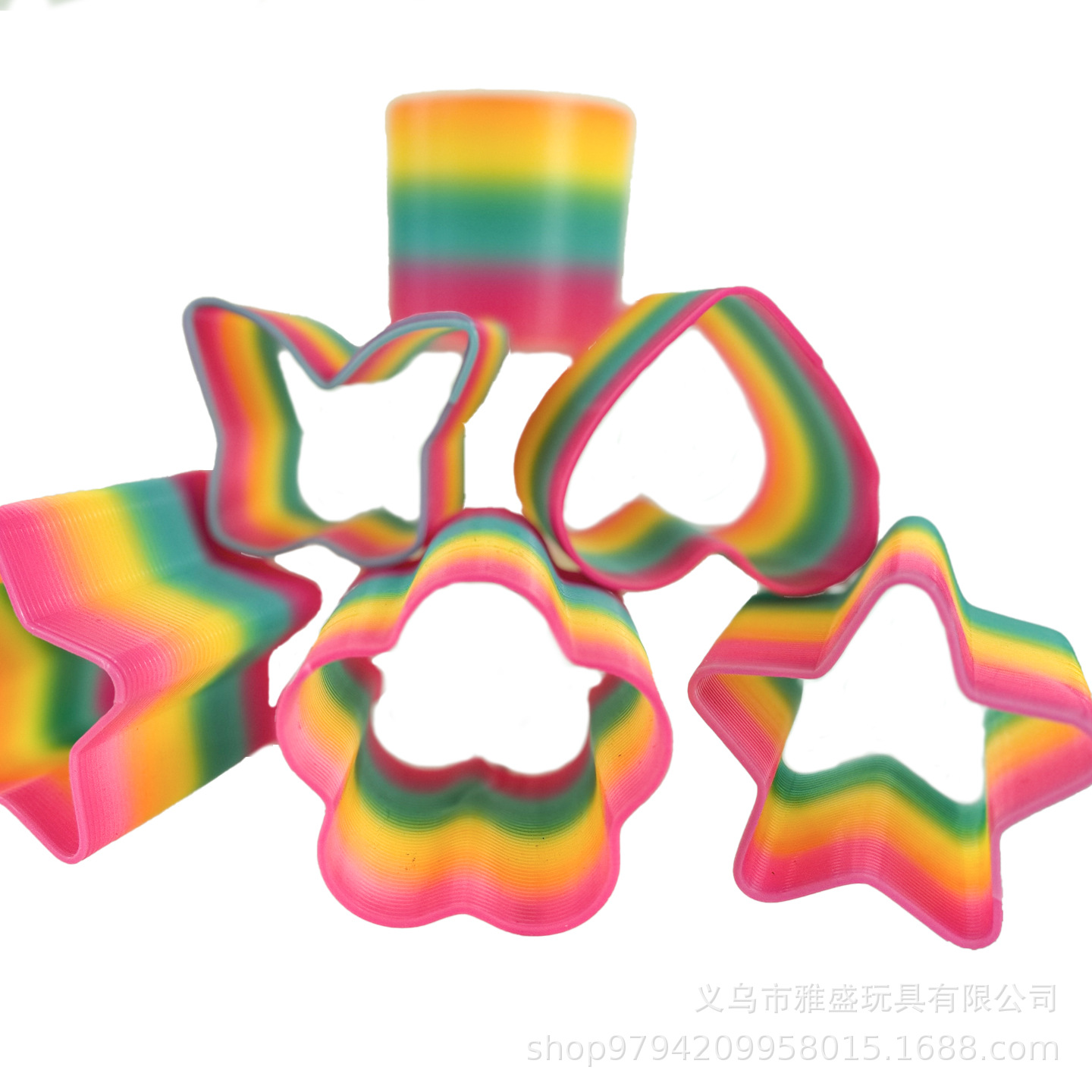 Anillo de arco iris transparente 12 cápsulas / caja nuevo juguete de arco iris caliente para adultos anillo de arco iris poligonal